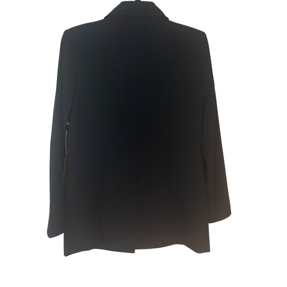 NWT Black Open Edit XS Relaxed Blazer Jacket Polyester - Picture 7 of 13
